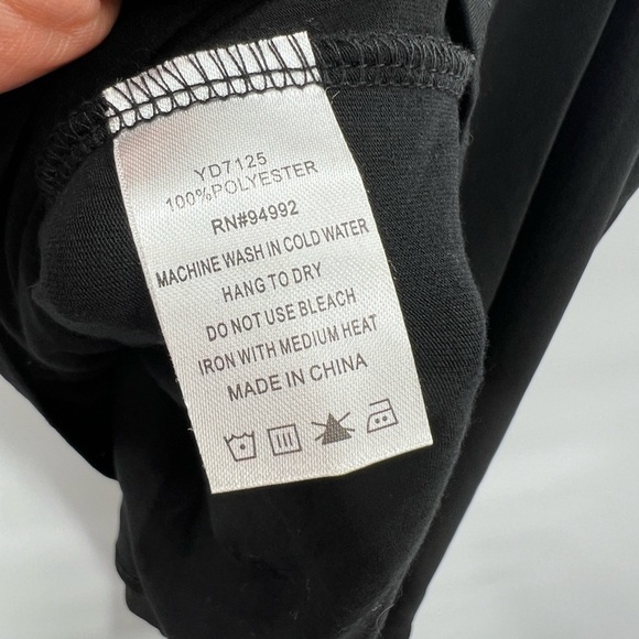 Patricia Luca black sleeveless hi low dress with cinched waist size M - Picture 8 of 11